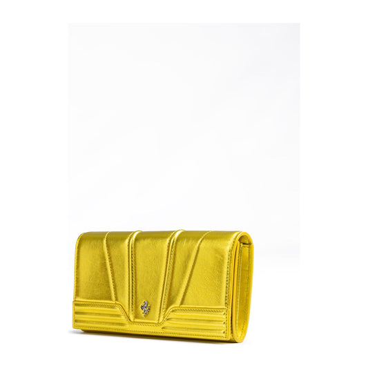 Ferrari Metal Yellow GT patent leather purse