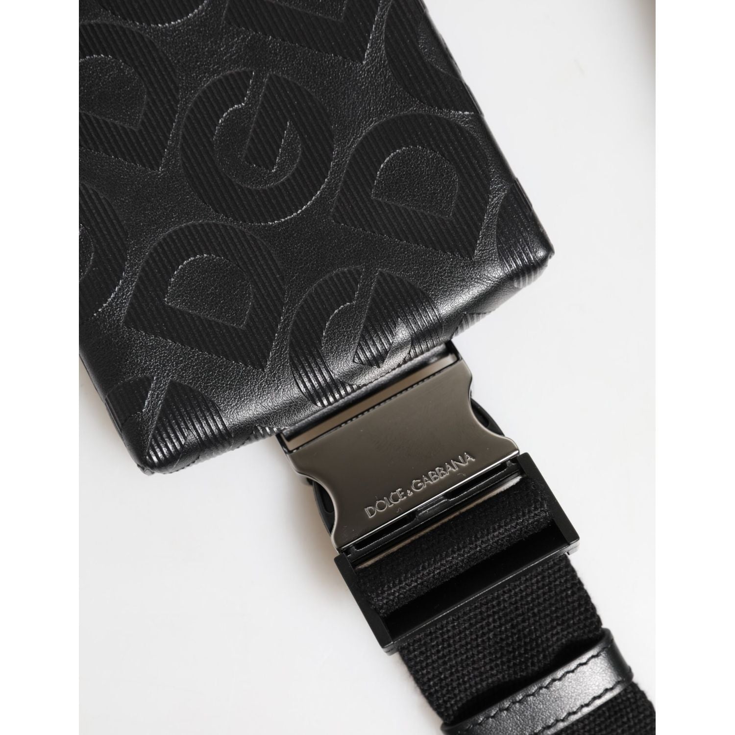 Dolce & Gabbana Gray DG Logo Mania Purse Phone Belt Waist Men Borse Bag