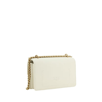 PINKO Beige Calf Leather Bos Taurus Shoulder Bag