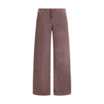 Magda Butrym Low waist wide leg Jeans MA-305725BROWN-IT36 | XS