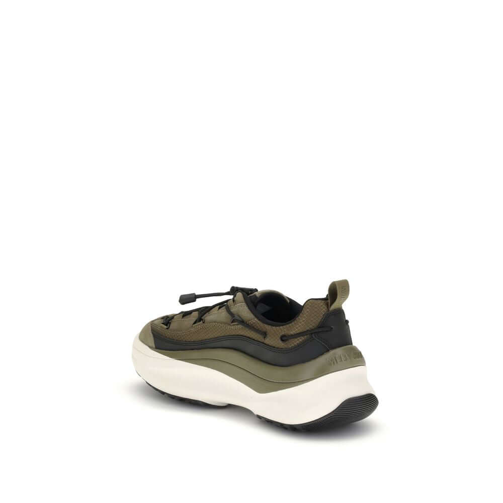 Back view of Moon Boot Bicolor Polyester Athletic Sneakers with thick EVA midsole and embossed logo design.