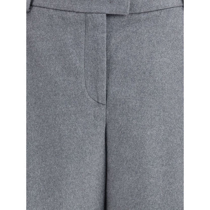Giorgio Armani Gray Silk Casual Pants