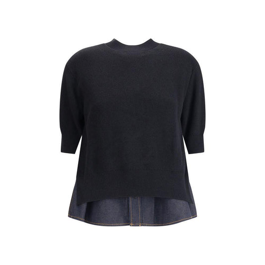Sacai Denim detail Sweater
