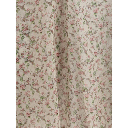 Kristina Ti Multicolor Silk Pattern Shirt featuring a delicate floral print, showcasing refined femininity and Italian craftsmanship.