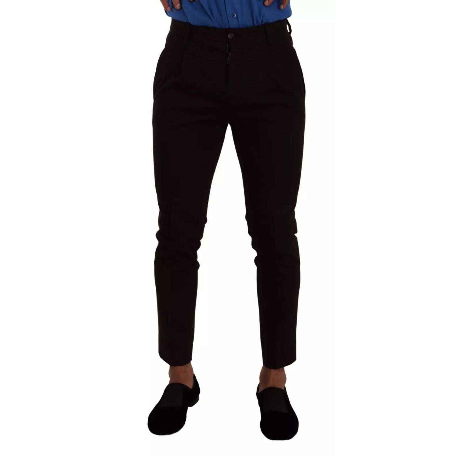 Dolce & Gabbana Bordeaux Cotton Stretch Skinny Trouser