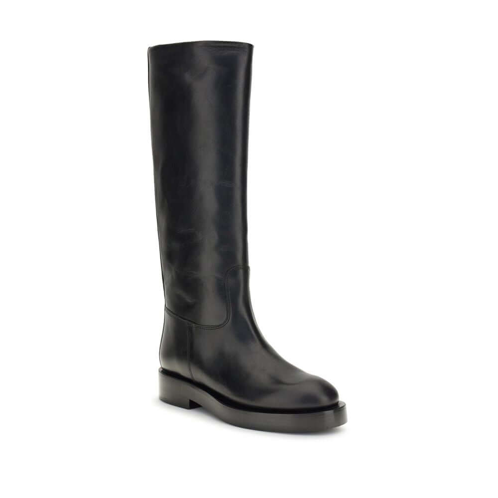 Paris Texas Black Leather Boots