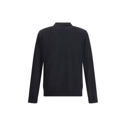Golden Goose Black Fleece Wool Dress Shirt