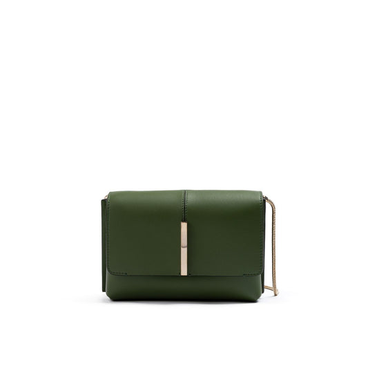 Giada Dark Green Leather Crossbody Bag