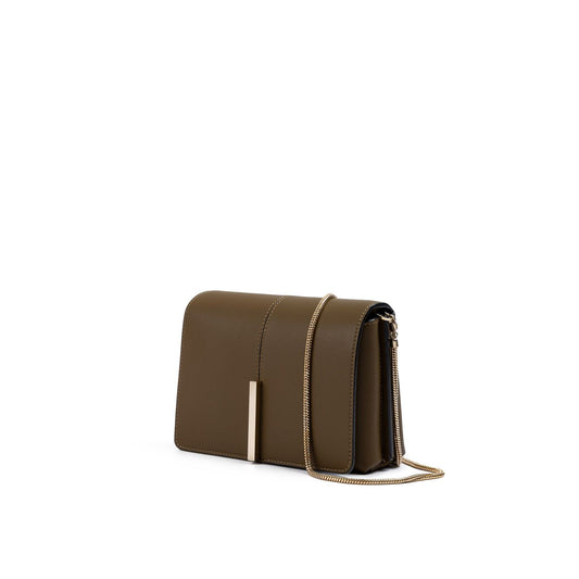 Giada Olive Green Leather Crossbody Bag