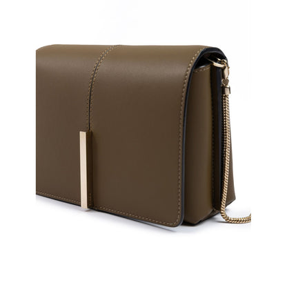 Giada Olive Green Leather Crossbody Bag