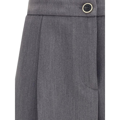 Cruna Gray Polyester Casual Pants