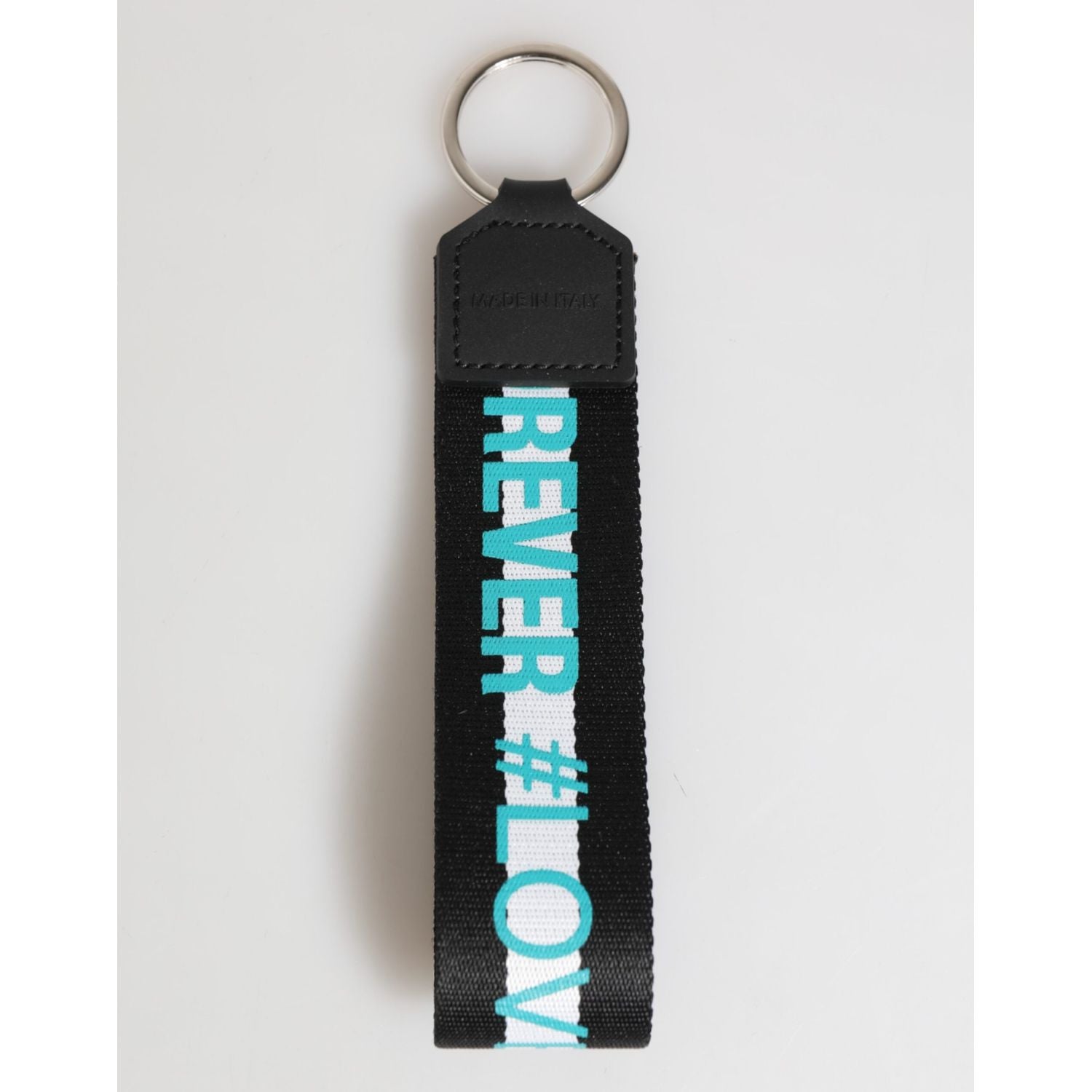 Dolce & Gabbana Multicolor Logo Polyester Brass Holder Keychain Keyring