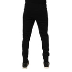 Dolce & Gabbana Black Cotton Jogger Jogging Men Trouser Pants