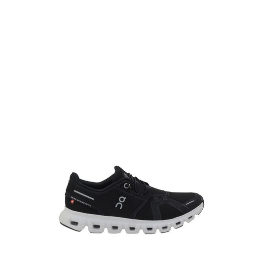 ON Black Polyester Athletic Sneakers with CloudTec® technology and non-slip rubber outsole.