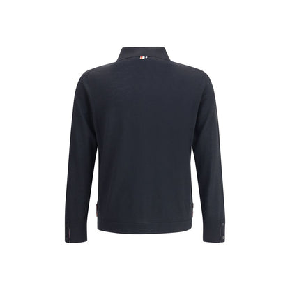 Thom Browne Black Fleece Wool Sweatshirt