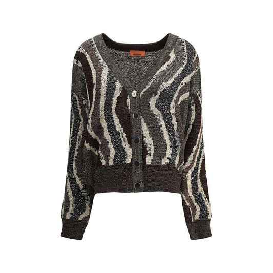 Missoni Wave pattern boxy Cardigan MI-DS25WM0CBK01C8S80E2-IT42 | L