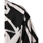 Dolce & Gabbana Black White Cotton Oversized Graffiti T-shirt