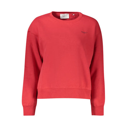 Pepe Jeans Red Organic Cotton Women Sweater