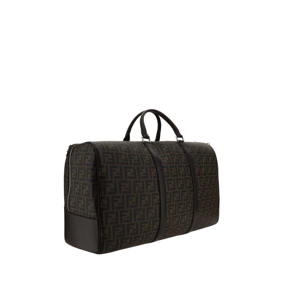 Front view with bag zipped and handles upright.