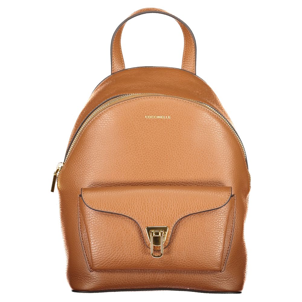 Coccinelle Brown Leather Backpack