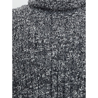 Dolce & Gabbana Gray Fleece Wool Turtleneck
