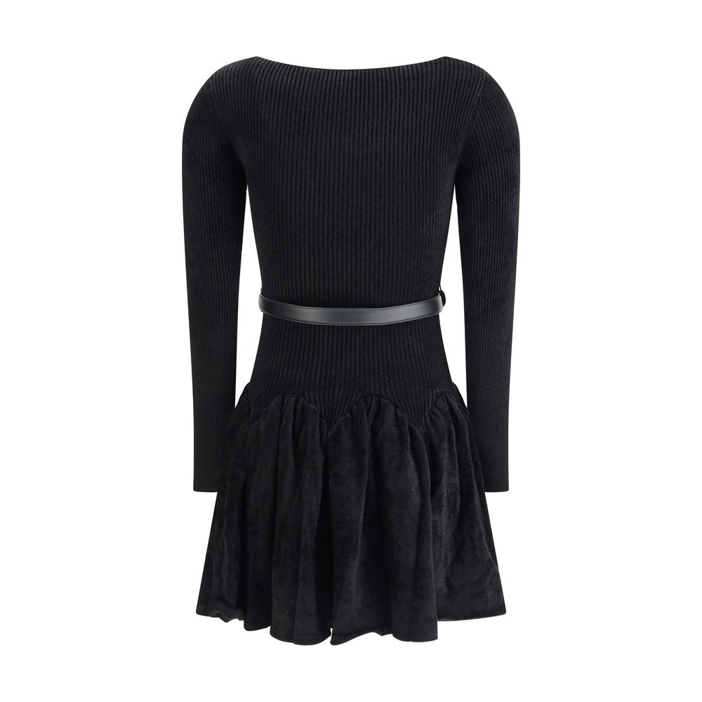 Self-Portrait Black Viscose Casual Dress