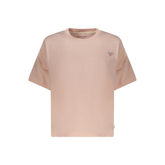 Guess Jeans Pink Cotton Tops & T-Shirt