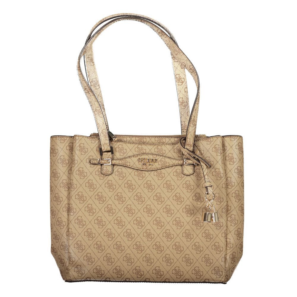 Front view with bag zipped and handles upright.