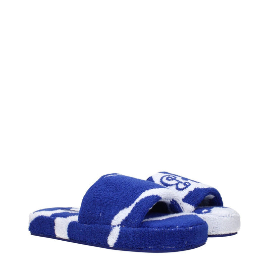 Burberry Blue Fabric Slippers Sandals BU-15265285767433-EU39/US9