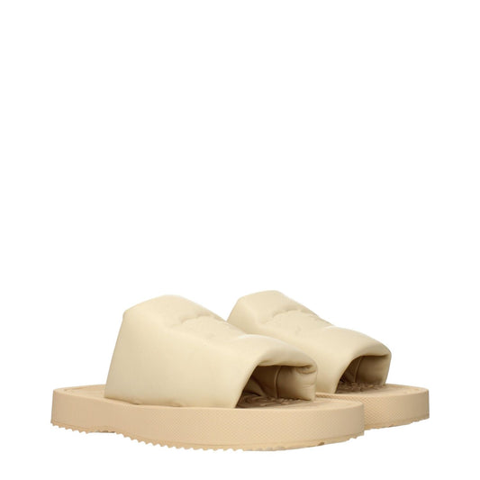 Burberry Beige Leather Slippers Sandals BU-15265290518793-EU36/US6