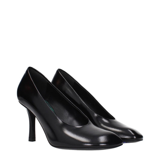 Burberry Black Leather High Heel Pumps BU-15265303167241-EU39/US9