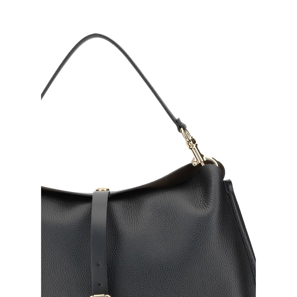 Front view with bag zipped and handles upright.