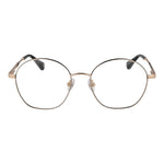 Christian Lacroix Beige Women Glasses Frame, round stainless steel full-rim, demo lenses, 53mm width, elegant design, no extra protection.