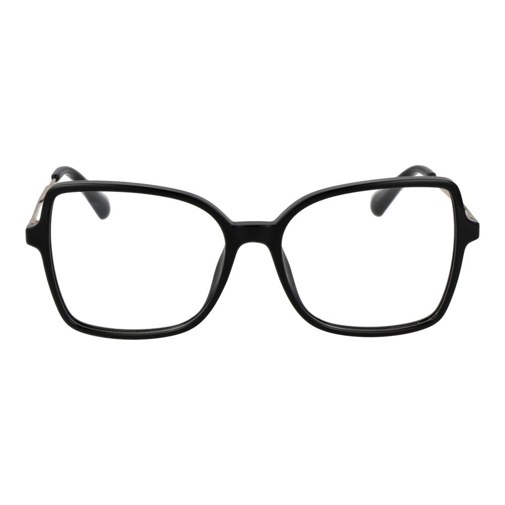 Max & Co Black Women Glasses Frame, stainless steel full-rim square design, 55 width, 48 height, 16 bridge, demo lenses with branded case included