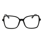 Max & Co Black Women Glasses Frame, stainless steel full-rim square design, 55 width, 48 height, 16 bridge, demo lenses with branded case included