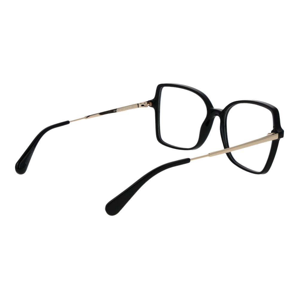 Max & Co Black Women Glasses Frame in stainless steel with full-rim design and square style, includes branded case, demo lenses.