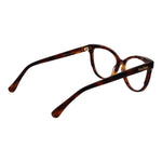 Max Mara Brown Women Glasses Frame in acetate full-rim cat eye style with demo lenses and 54-15-140 size.