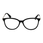 Max Mara Black Women Glasses Frame, full-rim black acetate with round shape, 54mm lenses, 140mm temples, demo lenses included.