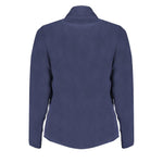 Back view of Norway 1963 Blue Polyester Women Sweater showing elegant design and zipper detail.