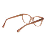 Max Mara Brown Women Glasses Frame, acetate full-rim cat eye style with demo plastic lenses, size 54-15-140, temples length 140.