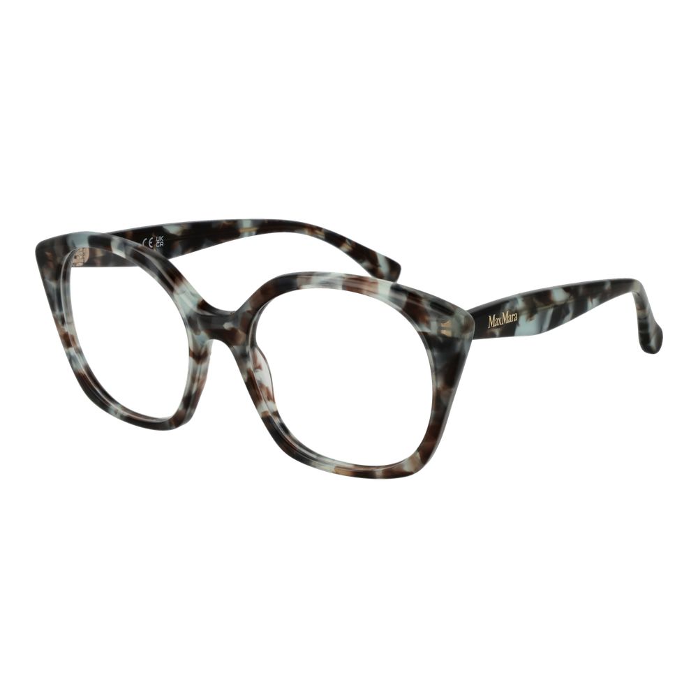 Max Mara Brown Women Glasses Frame in full-rim acetate with demo lenses for stylish eyewear