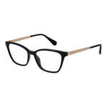 Max & Co Black Women Glasses Frame, full-rim rectangle shape, black plastic material with demo lenses, includes branded case.