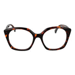 Max Mara Brown Women Glasses Frame - full-rim, 53mm lens width, 18mm bridge, plastic material, demo lenses included, branded case included.