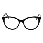 Max Mara Black Women Glasses Frame, full-rim acetate with demo lenses in black, style: round frame, width 135, temples 140.