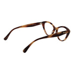 Max Mara Brown Women Glasses Frame in acetate, cat-eye style, full-rim, 53-16-140 size, includes branded case, UVA&UVB protection.