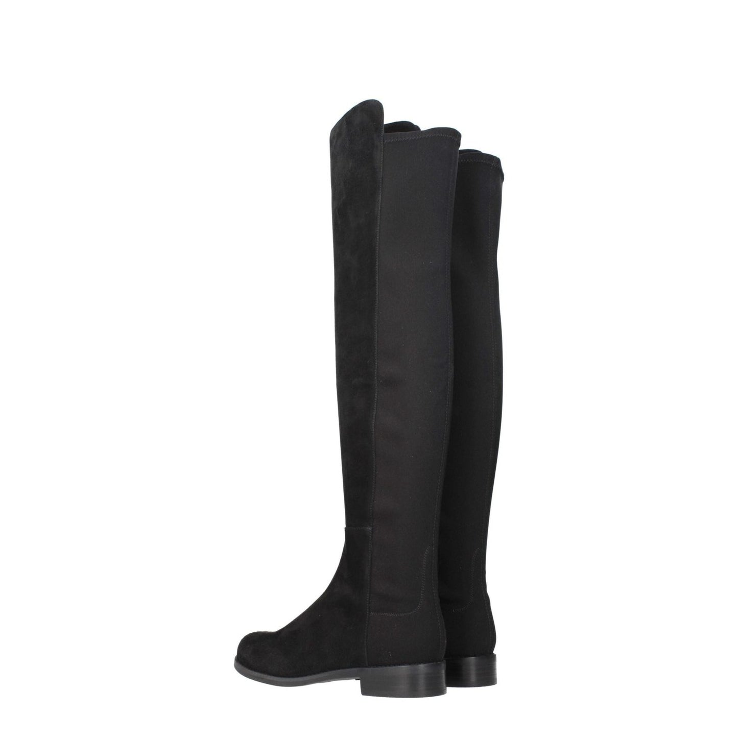 Stuart Weitzman Black Leather Over The Knee