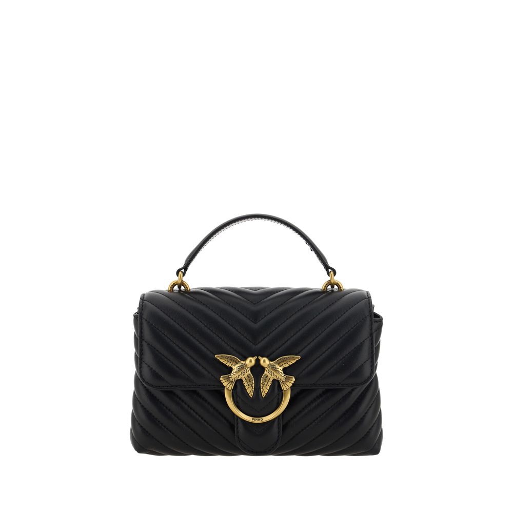Front view with bag zipped and handles upright.