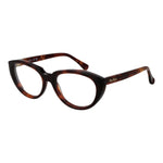 Max Mara Brown Women Glasses Frame, cat eye full-rim acetate with demo lenses, stylish eyewear for women.