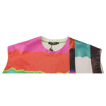 Dolce & Gabbana Multicolor Print Blouse Cotton Tank TV Print T-shirt TSH83239-36