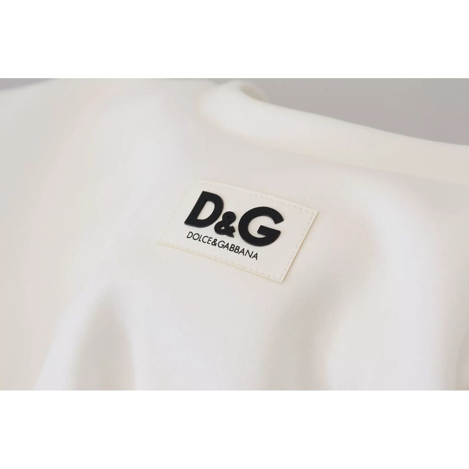 Dolce & Gabbana White Cotton Corset Stretch Top  T-shirt
